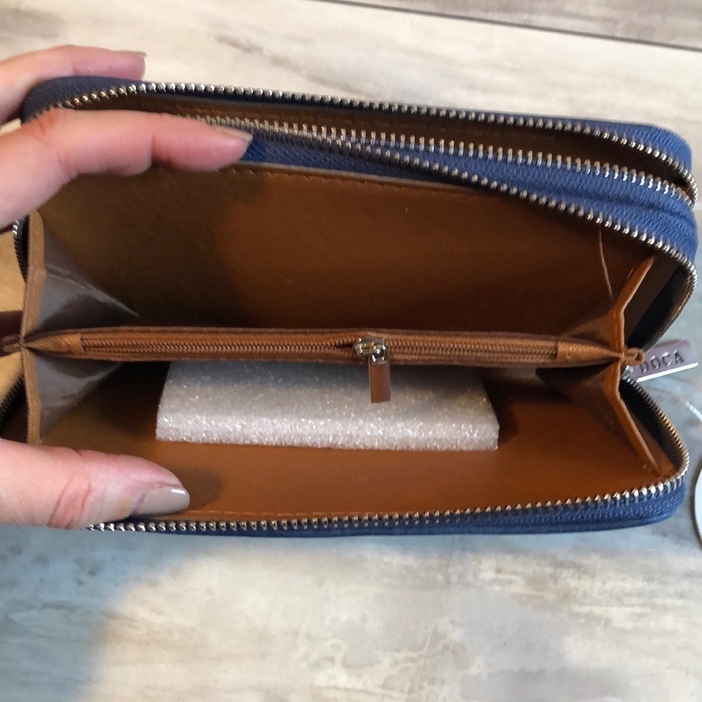 Metallic design Wallet from Greece navy silver - Picture 5 of 7